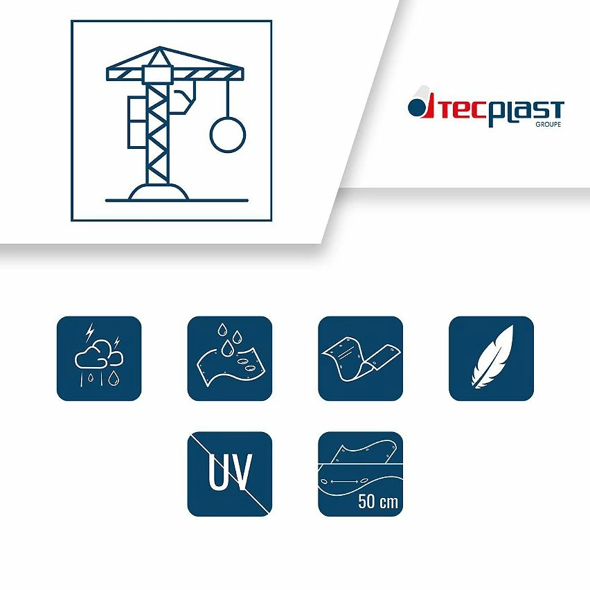 Best deal đ TECPLAST BĂąche de Chantier 8x12 m 150CH Bleue et Verte - Haute QualitĂ© - BĂąche de protection impermĂ©able pour Travaux đ 3 Best deal đ TECPLAST BĂąche de Chantier 8x12 m 150CH Bleue et Verte - Haute QualitĂ© - BĂąche de protection impermĂ©able pour Travaux đ â Image 3