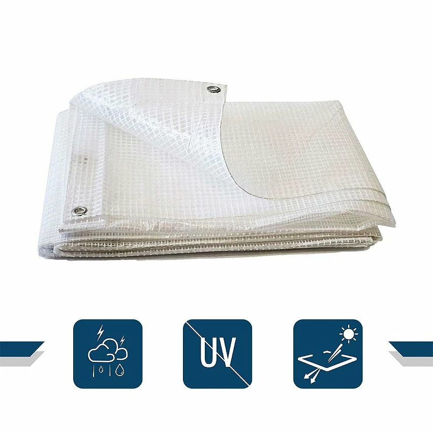 Discount ⭐ TECPLAST Bâche de Chantier 3x4 m 170CH - Bâche Armée Transparente - Haute Qualité - Protection imperméable Travaux d'extérieur ✨ 2 Discount ⭐ TECPLAST Bâche de Chantier 3x4 m 170CH - Bâche Armée Transparente - Haute Qualité - Protection imperméable Travaux d'extérieur ✨ – Image 2