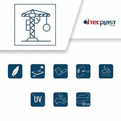 Top 10 👏 TECPLAST Bâche de Chantier 4x10 m 170CH - Bâche Armée Transparente - Haute Qualité - Protection imperméable Travaux d'extérieur 😍 -Sam Outillage STORE 3663936006101 3 3