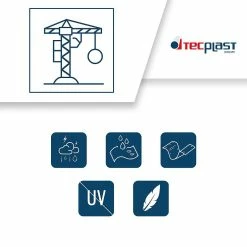 Promo 🔔 TECPLAST Bâche de Chantier 4x10 m 170CH - Bâche Armée Verte - Haute Qualité - Protection imperméable pour Travaux d'extérieur 👍 -Sam Outillage STORE 3663936006149 3 2