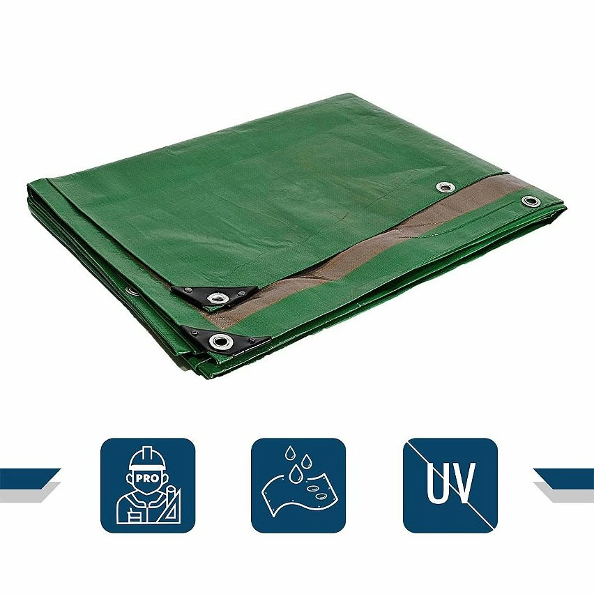 Cheap ✨ TECPLAST Bâche de Protection 2x3 m 250MU Verte et Marron - Haute Performance - Bâche étanche - Résistance Anti-UV ⌛ 2 Cheap ✨ TECPLAST Bâche de Protection 2x3 m 250MU Verte et Marron - Haute Performance - Bâche étanche - Résistance Anti-UV ⌛ – Image 2