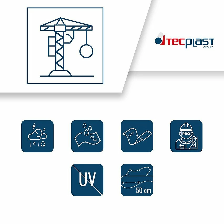 Flash Sale ⭐ TECPLAST Bâche de Chantier 6x10 m 250CH Verte et Marron - Haute Performance - Bâche de protection étanche pour Travaux 🎉 3 Flash Sale ⭐ TECPLAST Bâche de Chantier 6x10 m 250CH Verte et Marron - Haute Performance - Bâche de protection étanche pour Travaux 🎉 – Image 3