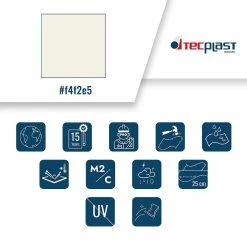 Promo ❤️ TECPLAST Bâche de Protection 8x9 m Ignifugée M2 680MU2 Blanche - Qualité 15 ans - Bâche étanche Anti-Chaleur - Made in France ❤️ -Sam Outillage STORE 3663936006514 3 13