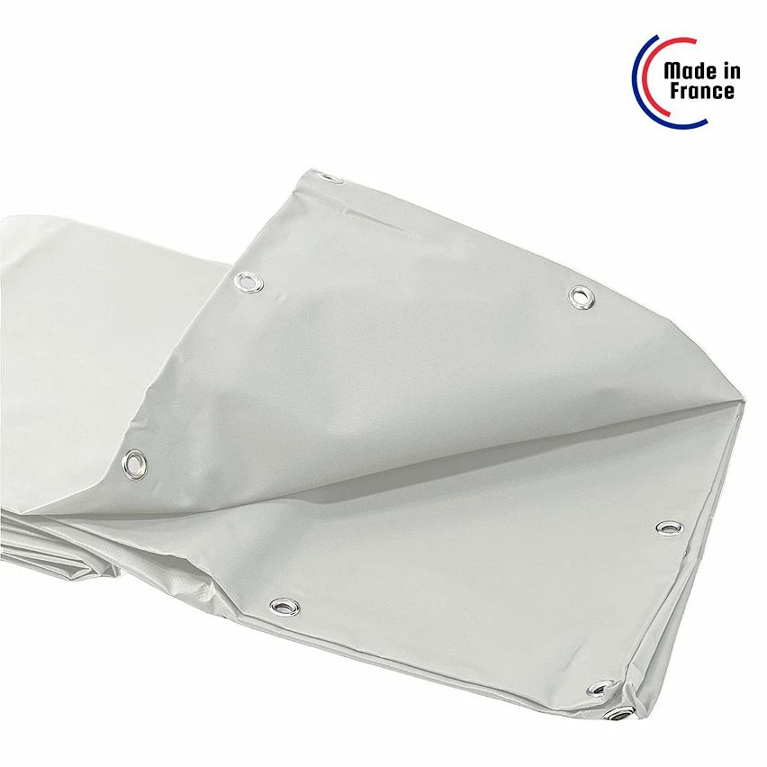 Wholesale 🌟 TECPLAST Bâche de Protection 6x8 m 680MU Blanche - Qualité 10 ans - Bâche PVC étanche - Résistance Anti-UV - Made in France 👏 5 Wholesale 🌟 TECPLAST Bâche de Protection 6x8 m 680MU Blanche - Qualité 10 ans - Bâche PVC étanche - Résistance Anti-UV - Made in France 👏 – Image 5