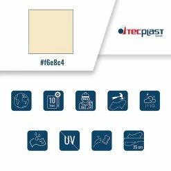 Flash Sale ⌛ TECPLAST Bâche de Protection 8x9 m 680MU Ivoire - Qualité 10 ans - Bâche PVC étanche - Résistance Anti-UV - Made in France 🌟 8 Flash Sale ⌛ TECPLAST Bâche de Protection 8x9 m 680MU Ivoire - Qualité 10 ans - Bâche PVC étanche - Résistance Anti-UV - Made in France 🌟 -Sam Outillage STORE 3663936009799 3 4