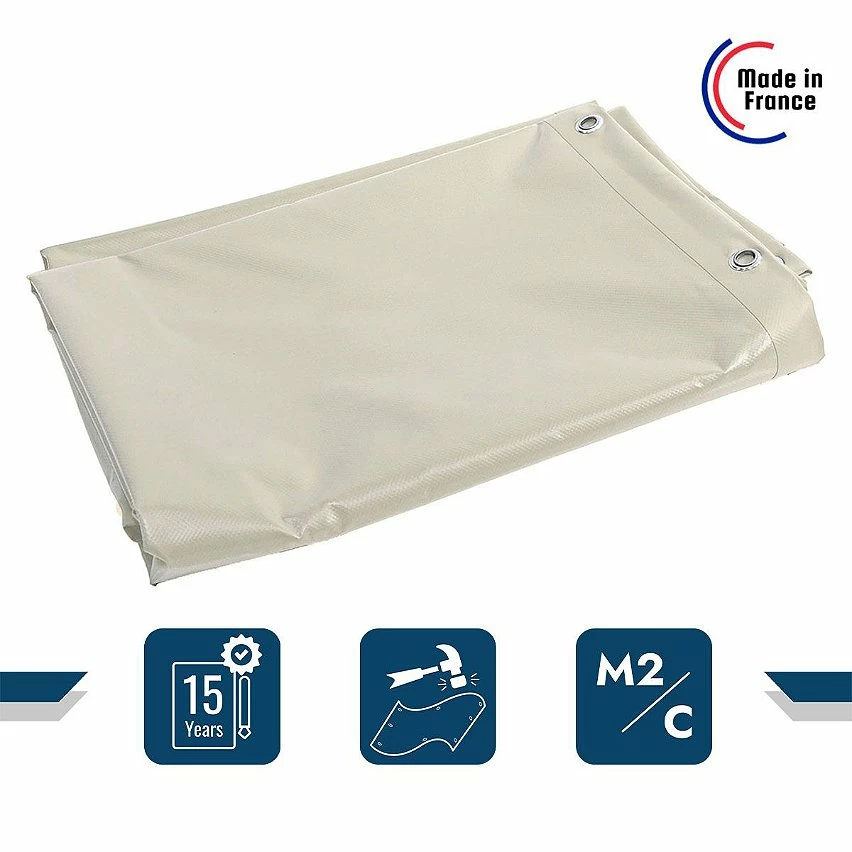 Best reviews of ⌛ TECPLAST Bâche de Protection 3x5 m Ignifugée M2 680MU2 Ivoire - Qualité 15 ans - Bâche étanche Anti-Chaleur - Made in France 🌟 2 Best reviews of ⌛ TECPLAST Bâche de Protection 3x5 m Ignifugée M2 680MU2 Ivoire - Qualité 15 ans - Bâche étanche Anti-Chaleur - Made in France 🌟 – Image 2