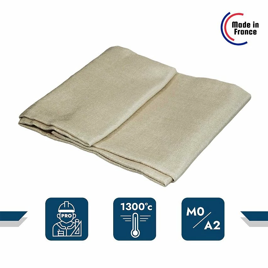 Wholesale 👏 TECPLAST Toile Anti-Chaleur 0,9x1 m 1300SD0 - Performance 1300 degrés - Bâche de protection Soudure Ignifugée M0 Made In France ✨ 2 Wholesale 👏 TECPLAST Toile Anti-Chaleur 0,9x1 m 1300SD0 - Performance 1300 degrés - Bâche de protection Soudure Ignifugée M0 Made In France ✨ – Image 2