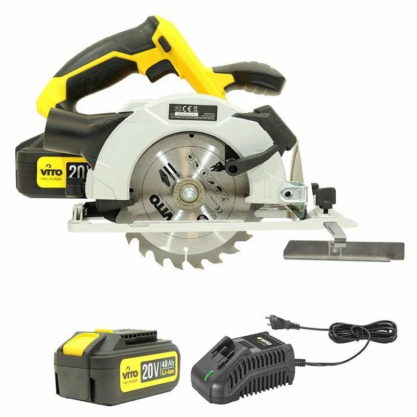 Best deal 😍 Scie circulaire 20 V VITOPOWER + Batterie 4.0 Ah + Chargeur Rapide 🎁 1 Best deal 😍 Scie circulaire 20 V VITOPOWER + Batterie 4.0 Ah + Chargeur Rapide 🎁