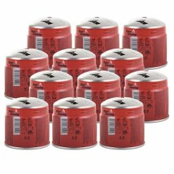 Discount 🛒 Pack 12 cartouches gaz 190g ALPENTECH Butane Propane perçable sécurité stop-gaz 🎉