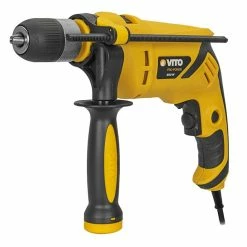 Promo 💯 Perceuse à percussion 850W VITO + 8 Forets Acier 3 à 10 mm + Boite à outils VITO 18" 🔥 -Sam Outillage STORE 3663936035217 3 1