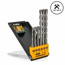 Outlet ❤️ Forets PIERRE VITO SDS PLUS Coffret de 6 pièces Diam 6, 8, 10, 12 mm 😉 7 Outlet ❤️ Forets PIERRE VITO SDS PLUS Coffret de 6 pièces Diam 6, 8, 10, 12 mm 😉 -Sam Outillage STORE 3663936036962 4