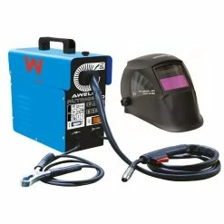 Wholesale 🎁 Poste à souder MIG NO GAZ Automatique 130A AWELCO AUTOMIG 130 + Cagoule de soudure LCD 9/13 AWELCO HELMET 🎉