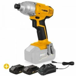 Best Pirce ⭐ Visseuse 20V sans fil + 2 Batteries Lithium 2AH + Chargeur Rapide VITO 180Nm 🔔