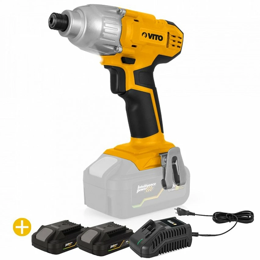 Best Pirce â Visseuse 20V sans fil + 2 Batteries Lithium 2AH + Chargeur Rapide VITO 180Nm đ 1 Best Pirce â Visseuse 20V sans fil + 2 Batteries Lithium 2AH + Chargeur Rapide VITO 180Nm đ