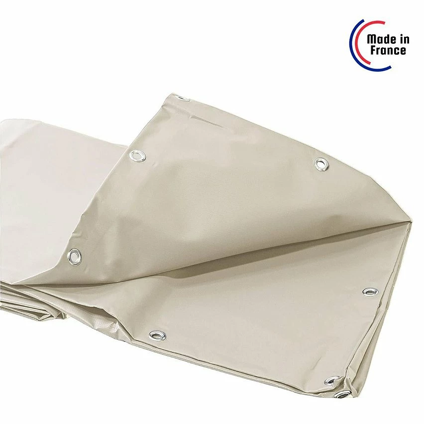 Best Pirce ⭐ TECPLAST Bâche de Protection 4,1x3,1 m 680MU Ivoire - Qualité 10 ans - Bâche PVC étanche - Résistance Anti-UV - Made in France 🔥 5 Best Pirce ⭐ TECPLAST Bâche de Protection 4,1x3,1 m 680MU Ivoire - Qualité 10 ans - Bâche PVC étanche - Résistance Anti-UV - Made in France 🔥 – Image 5