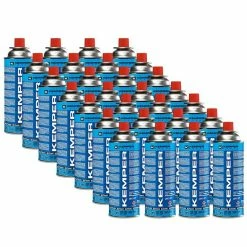 Coupon 😍 Cartouche gaz KEMPER 220g butane Pack de 28 Bouteilles de gaz UN2037 Bonbonne pour appareils à gaz 👍