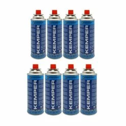 Best Pirce ⭐ Cartouche gaz KEMPER 220g butane Pack de 8 Bouteilles de gaz UN2037 Bonbonne pour appareils à gaz 🥰