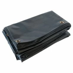 Cheap 😉 TECPLAST Bâche de Chantier 6x8 m 506CH Gris anthracite - Qualité 5 ans - Bâche de protection étanche en PVC pour Travaux 🔔