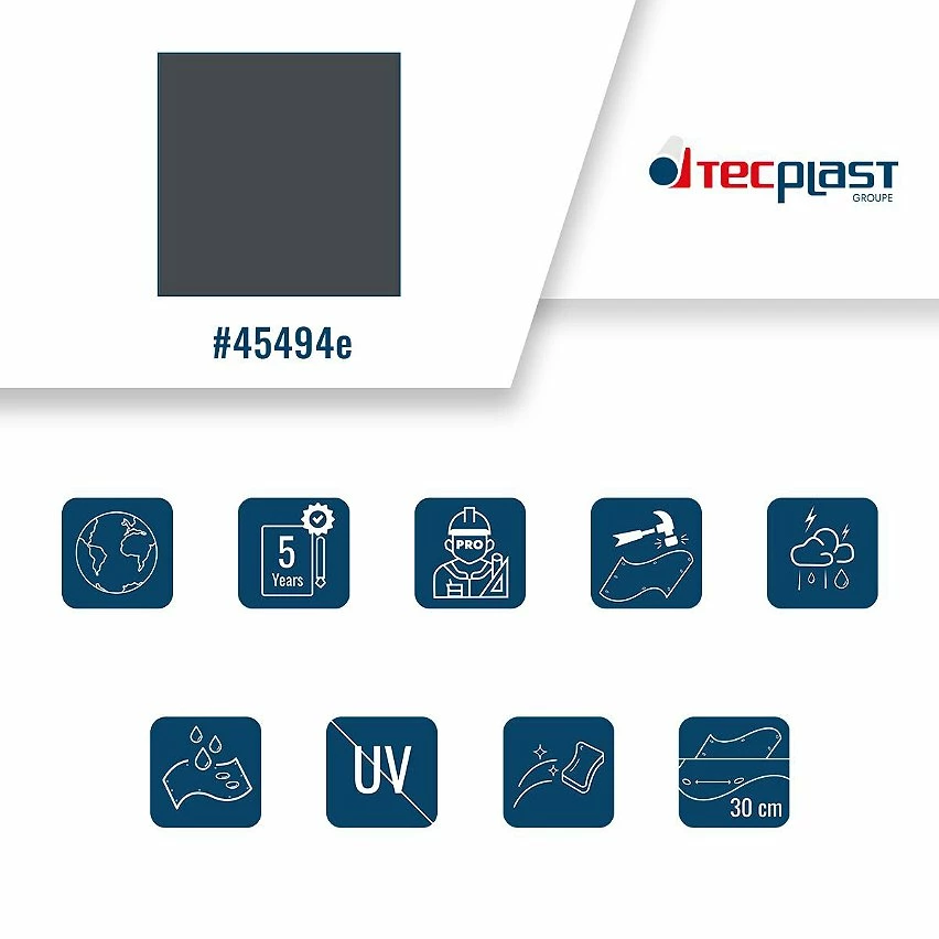 Deals đ TECPLAST BĂąche de Protection 8x9 m 506MU Gris anthracite - QualitĂ© 5 ans - BĂąche PVC Ă©tanche - RĂ©sistance Anti-UV đ 3 Deals đ TECPLAST BĂąche de Protection 8x9 m 506MU Gris anthracite - QualitĂ© 5 ans - BĂąche PVC Ă©tanche - RĂ©sistance Anti-UV đ â Image 3