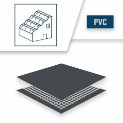 Deals 🛒 TECPLAST Bâche Toiture 4x6 m 506TO Gris anthracite - Qualité 5 ans - Bâche d'étanchéité en PVC pour Couvreur et Charpentier 🧨 -Sam Outillage STORE 3663936050739 4 1