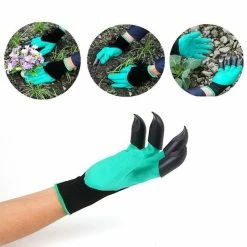 Buy ✨ Totalcadeau Gants de Jardinage avec griffes en caoutchouc et polyester 🎉