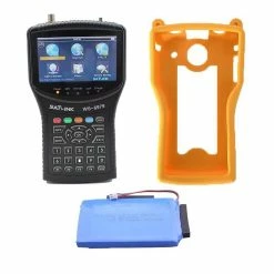 Budget 🧨 PACK SATLINK WS6979 MESUREUR DE CHAMP COMBO DVB S2/T2 + Batterie Supplémentaire + Coque Silicone Jaune 🛒