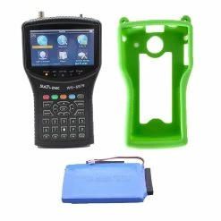 Promo 👍 PACK SATLINK WS6979 MESUREUR DE CHAMP COMBO DVB S2/T2 + Batterie Supplémentaire + Coque Silicone Verte 💯