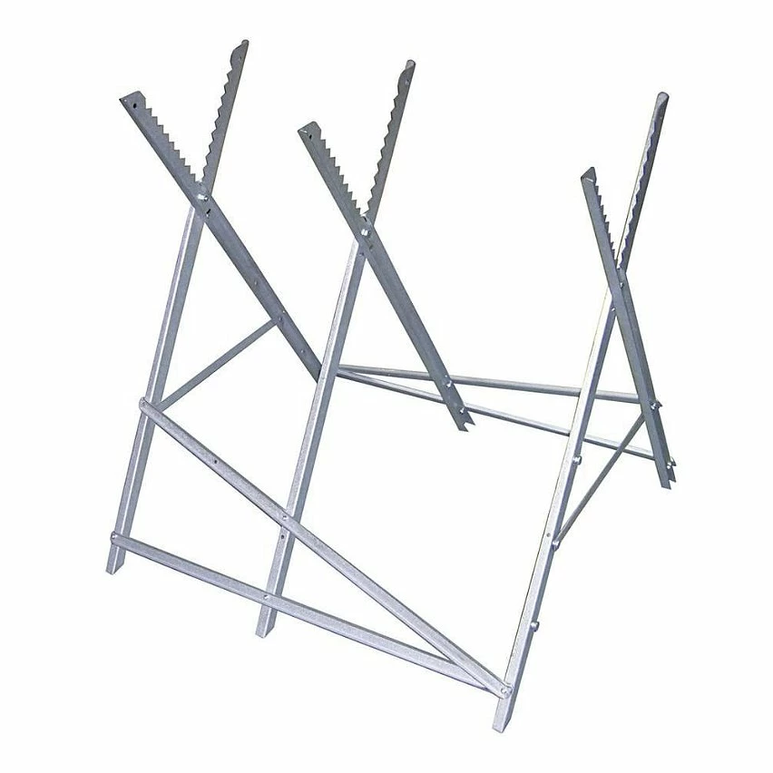 New 😉 Ribiland Chevalet à bûches pliable en métal 🤩 1 New 😉 Ribiland Chevalet à bûches pliable en métal 🤩