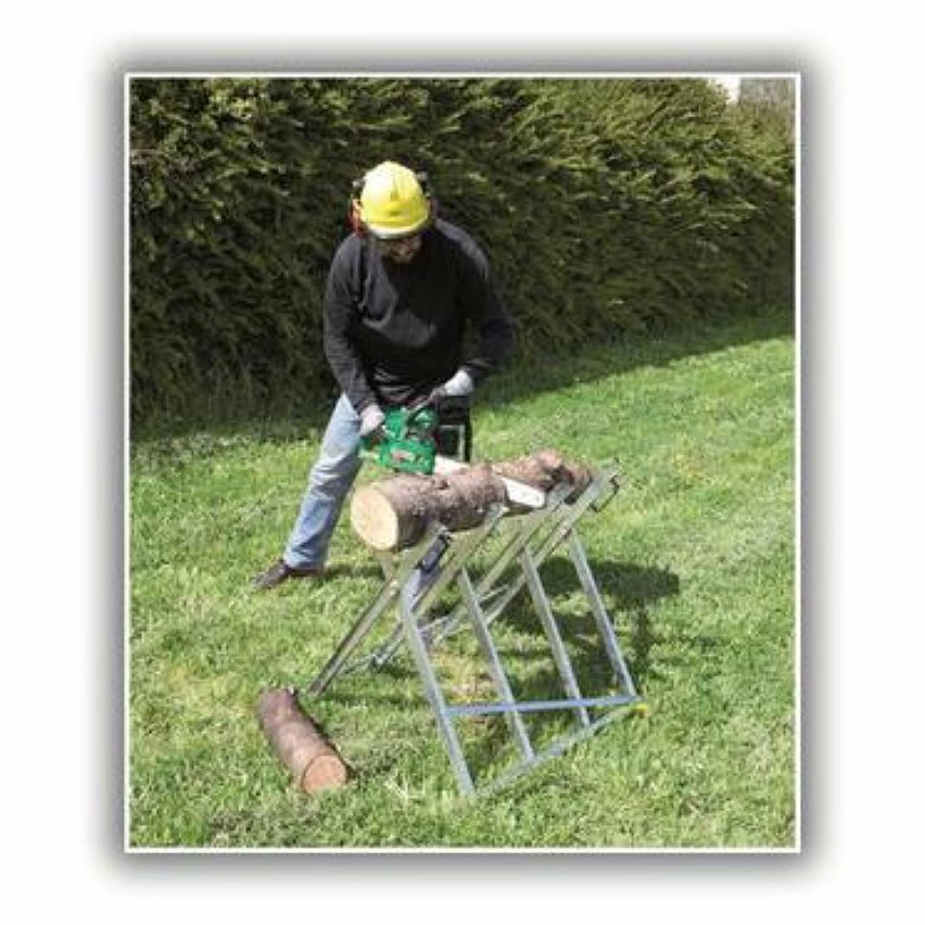 New 😉 Ribiland Chevalet à bûches pliable en métal 🤩 3 New 😉 Ribiland Chevalet à bûches pliable en métal 🤩 – Image 3