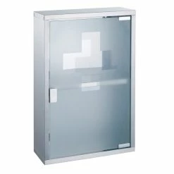 Coupon 🔥 MSV Armoire Pharmacie à clé en Acier & Verre 🎁