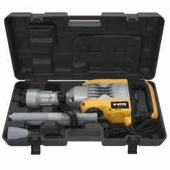 Outlet ⌛ Marteau démolisseur 1700W 50 Joules VITO 2000 impacts/min 2 burins COFFRET 🤩 -Sam Outillage STORE 3701107718597 3