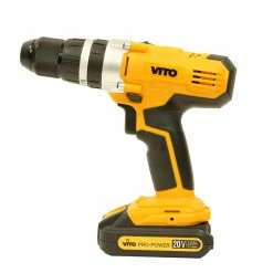 Budget ⭐ Perceuse Visseuse sans fil 20V VITOPOWER + 2 batteries 2.0 Ah + 1 Chargeur rapide ✨ -Sam Outillage STORE 3701107720590 6