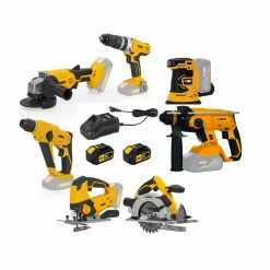 Flash Sale 🔔 PACK 7 Outils LITHIUM 20V VITOPOWER + 2 Batteries 2AH + Chargeur rapide GAMME EGO LI- ION LITHIUM 20V Sans fil 🔥