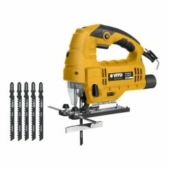 Best reviews of ⭐ Scie sauteuse LASER LED 750W VITOPropower + 5 Lames BOIS 9 vitesses Guidage 45° Protection lame ✨