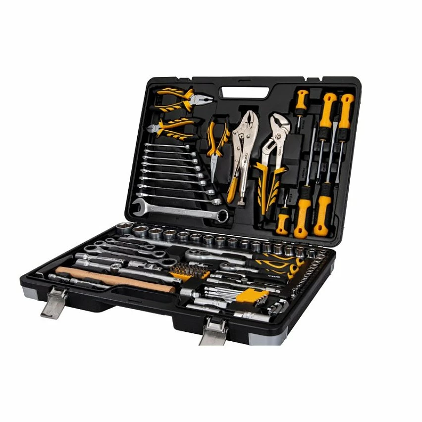 New 👏 Malette à outils 119 pièces LUXE MIXTE VITO Professionnelle Chrome vanadium Boite à outils Finition chromée satinée 👏 1 New 👏 Malette à outils 119 pièces LUXE MIXTE VITO Professionnelle Chrome vanadium Boite à outils Finition chromée satinée 👏