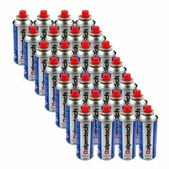 New ❤️ Pack de 28 cartouche gaz ALPENTECH 227g butane Bouteille de gaz UN2037 pour réchauds et désherbeurs thermiques 🛒