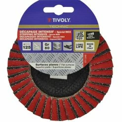 Best Pirce 🔔 Disque Zirconium-Céramique TIVOLY 125mm Grain 80-FIN -décaper ébarber dérouiller poncer Aciers et Inox Pour Meuleuses Ø125mm 🎁