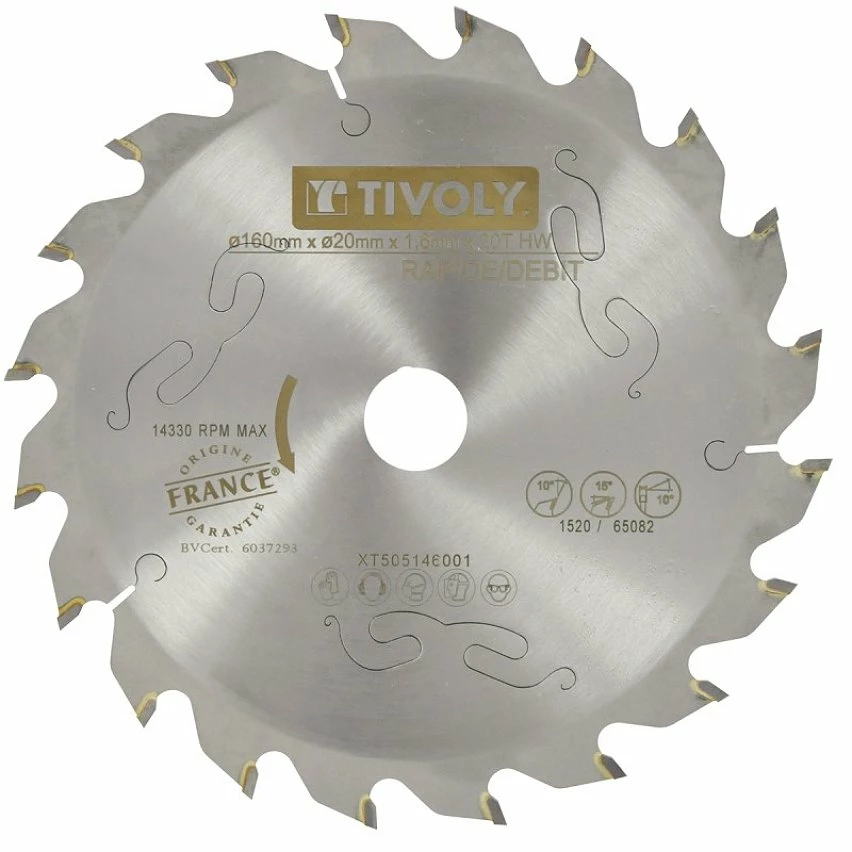 Wholesale ⭐ Lame Scie Circulaire à Bois Ø160mm TIVOLY 20 dents alesage Ø20mm bague Ø16mm Acier Carbure Coupe ultra rapide bois ⌛ 1 Wholesale ⭐ Lame Scie Circulaire à Bois Ø160mm TIVOLY 20 dents alesage Ø20mm bague Ø16mm Acier Carbure Coupe ultra rapide bois ⌛