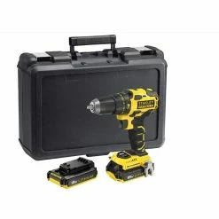 Budget 🥰 Perceuse Brushless 18V 2 Batteries Lithium ion 2.0 Ah STANLEY FATMAX Chargeur rapide + Coffret FMC627D2 🤩