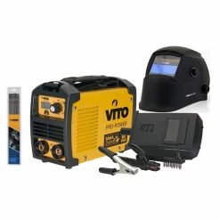 Cheapest 🎉 Poste à souder inverter VITO 140 + Cagoule LCD VITO 9/13 + Lot 12 électrodes Acier Ø 2.5mm 🔥 -Sam Outillage STORE 3701107755691 4
