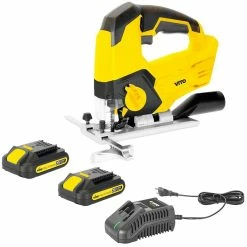 Hot Sale ✔️ Scie sauteuse sans fil 20V + 2 batteries Lithium 4.0 Ah + Chargeur rapide VITO EGO LI ✔️