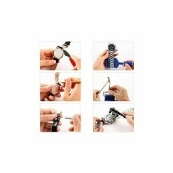 Budget 🎉 Passionimaux59 Kit de Réparation pour Montre Chasse Goupille Pince Outils Horloger 🎁 -Sam Outillage STORE 3701491711150 5