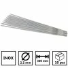 Discount 💯 INE Baguettes inox 2.5 x 300mm-Electrode soudure à l'arc inox-Blister de 10 baguettes enrobées-soudage qualité 308 LSI-soudure mma 🛒