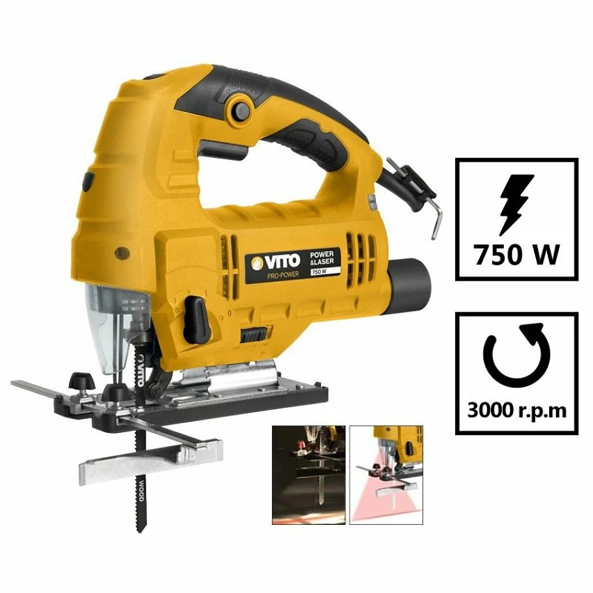 Best reviews of ⭐ Scie sauteuse LASER LED 750W VITOPropower + 5 Lames BOIS 9 vitesses Guidage 45° Protection lame ✨ 3 Best reviews of ⭐ Scie sauteuse LASER LED 750W VITOPropower + 5 Lames BOIS 9 vitesses Guidage 45° Protection lame ✨ – Image 3