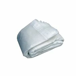Promo 🔔 Maille Store Bâche armée d'échafaudage anti-feu 200gr/m² Blanc 3.20m x 20m ✨