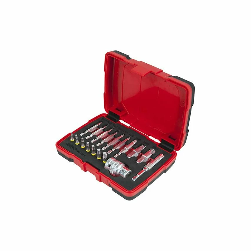 Flash Sale 👍 Jeu d'embouts KS TOOLS Torsion Power - Extraction pour vis TORX - 18 pcs - 150.7015 🎁 1 Flash Sale 👍 Jeu d'embouts KS TOOLS Torsion Power - Extraction pour vis TORX - 18 pcs - 150.7015 🎁