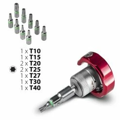 Brand new ✔️ TROTEC Coffret de douilles, d'embouts de vissage et tournevis à cliquet (40 pces) ✨ -Sam Outillage STORE 4052138050200 3