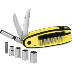 Deals ✨ TROTEC Outil à main multifonction 15 en 1 tournevis scie couteau de poche ⌛