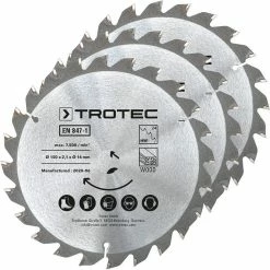 Buy 🔥 TROTEC Lames bois pour scie circulaire Ø 150 mm 24 dents 3 pces ⌛