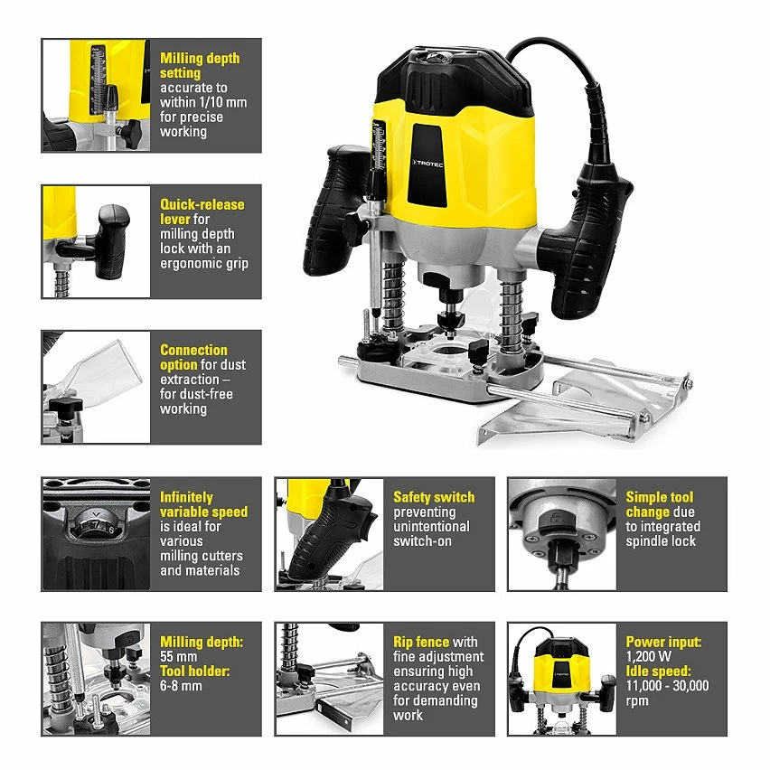 Buy 🤩 TROTEC Défonceuse PRTS 10-1200 🌟 2 Buy 🤩 TROTEC Défonceuse PRTS 10-1200 🌟 – Image 2